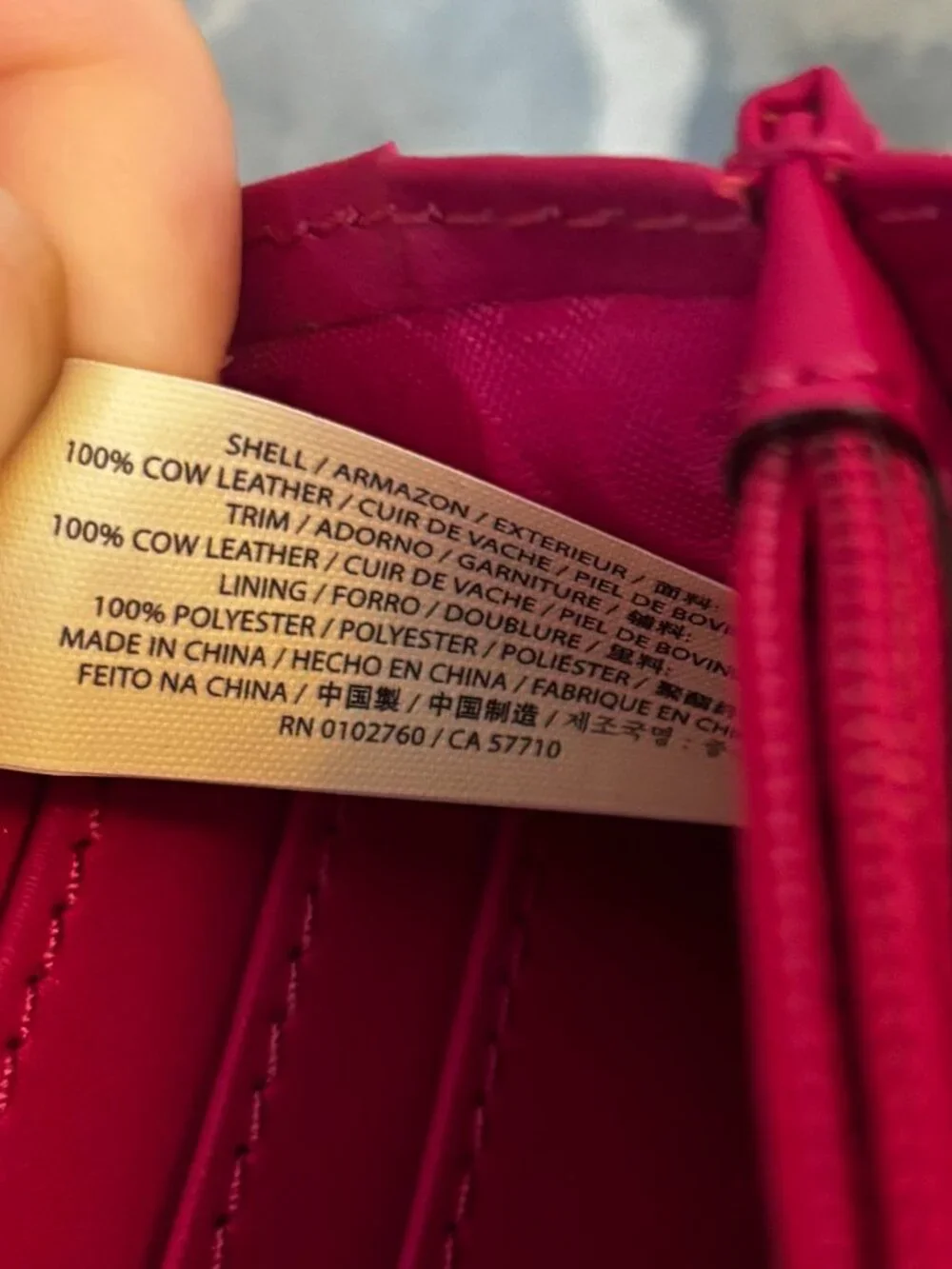 Kate Spade Fuchsia Leather Bi-Fold Zip-Around Wristlet/Wallet